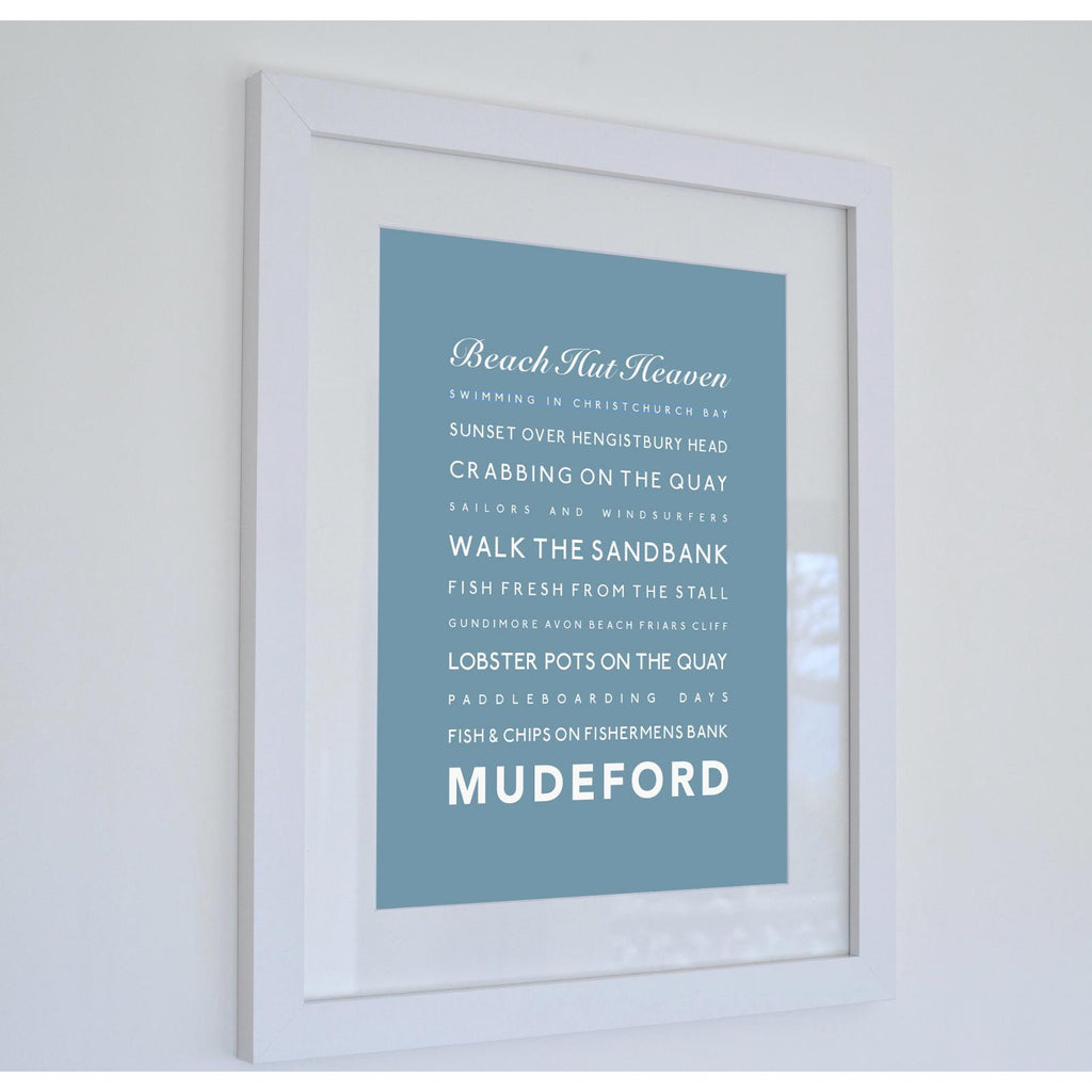 Mudeford Typographic Print-SeaKisses