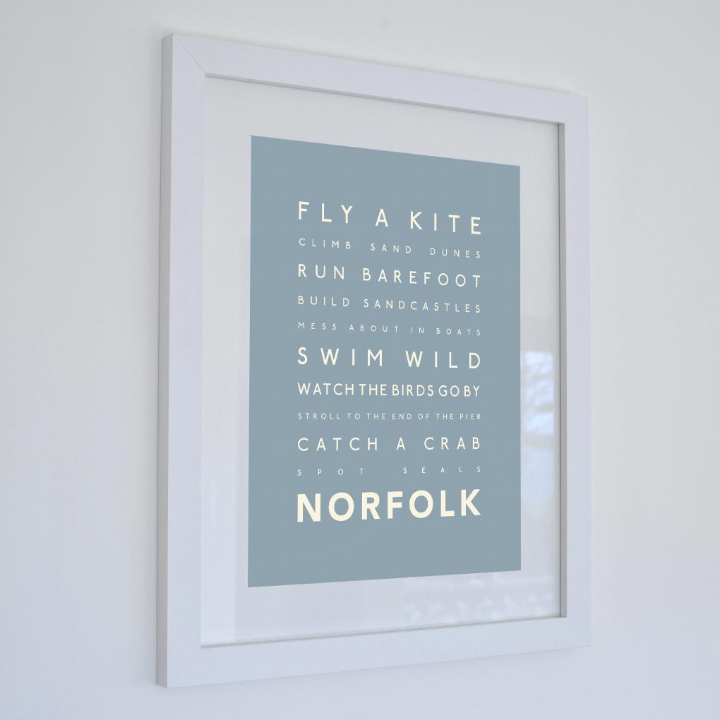 Norfolk Days Typographic Print-SeaKisses
