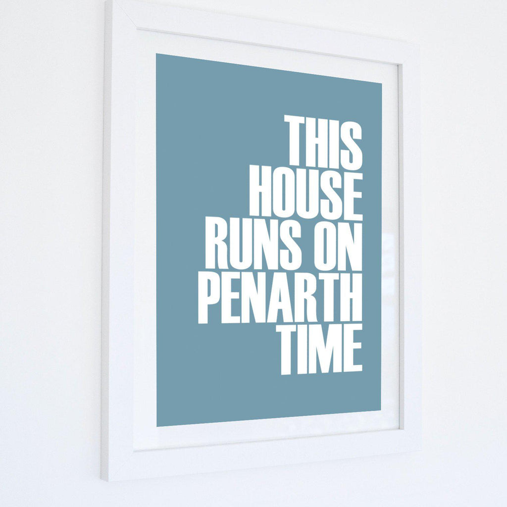 Penarth Time Typographic Print-SeaKisses