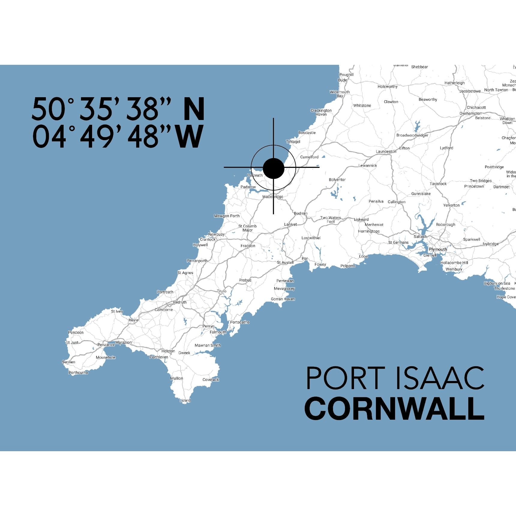 Port Isaac Landmark Map-SeaKisses