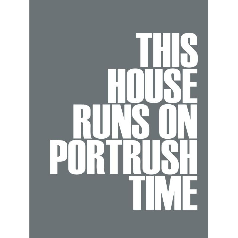 Portrush Time Typographic Print-SeaKisses