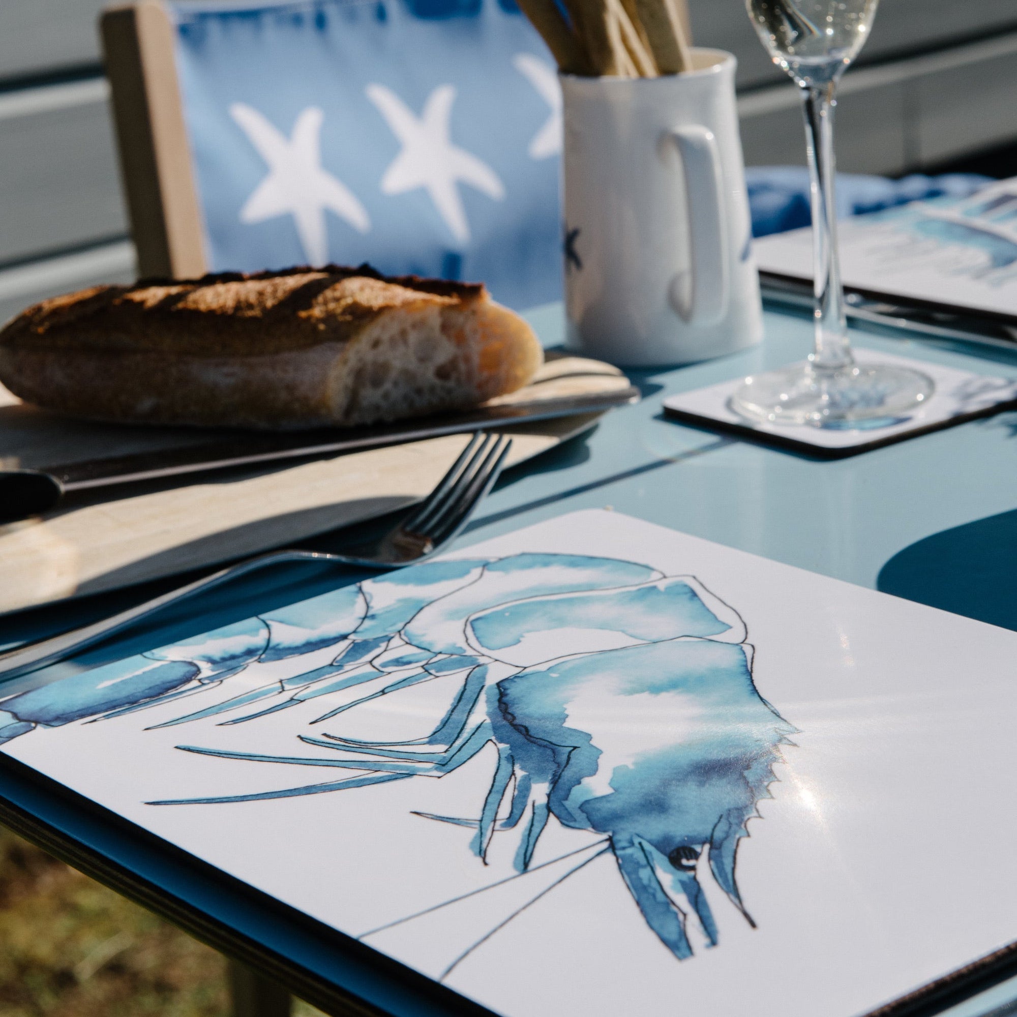 Prawn Design Placemat - Slight Second-SeaKisses