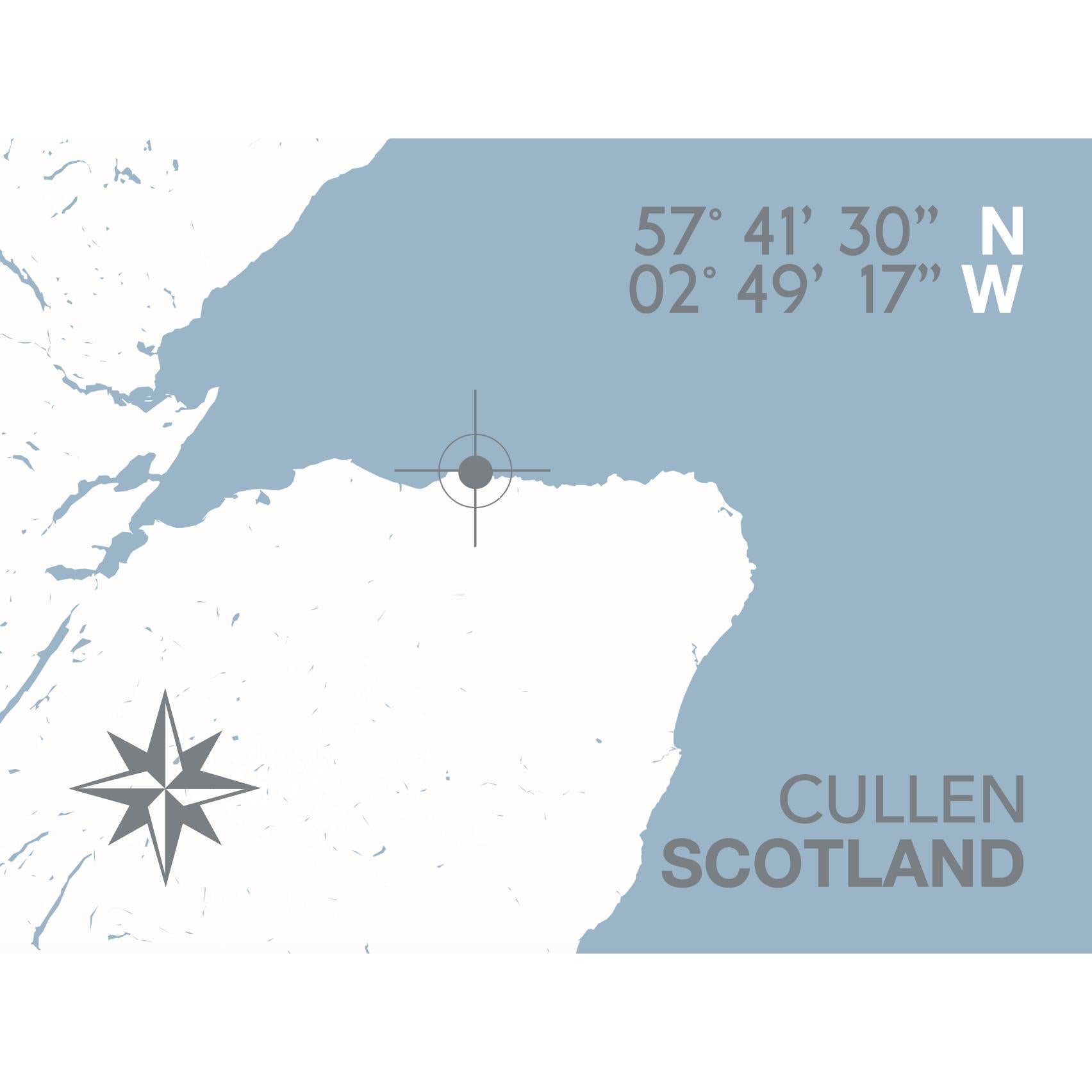 Cullen Coastal Map Print-SeaKisses