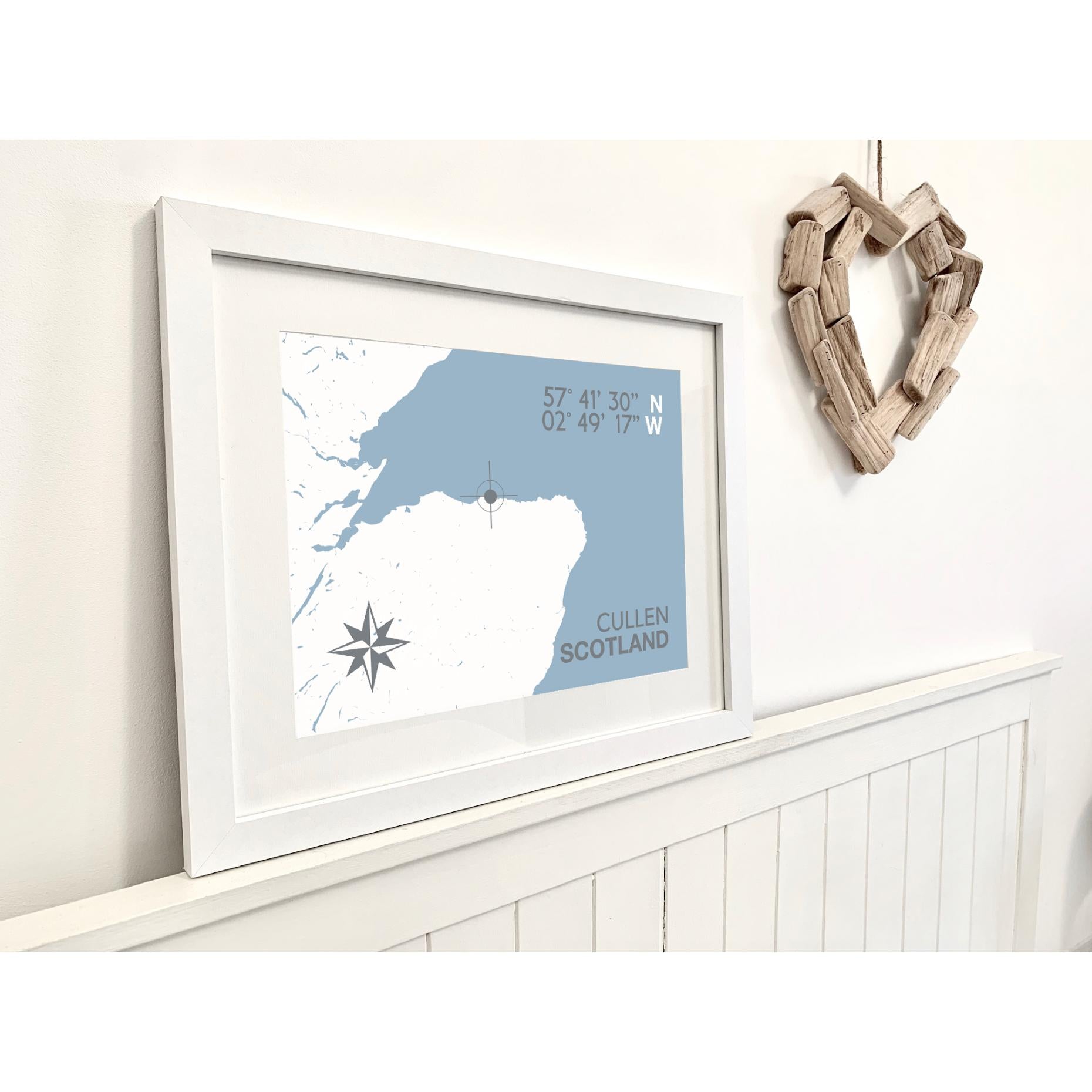 Cullen Coastal Map Print-SeaKisses