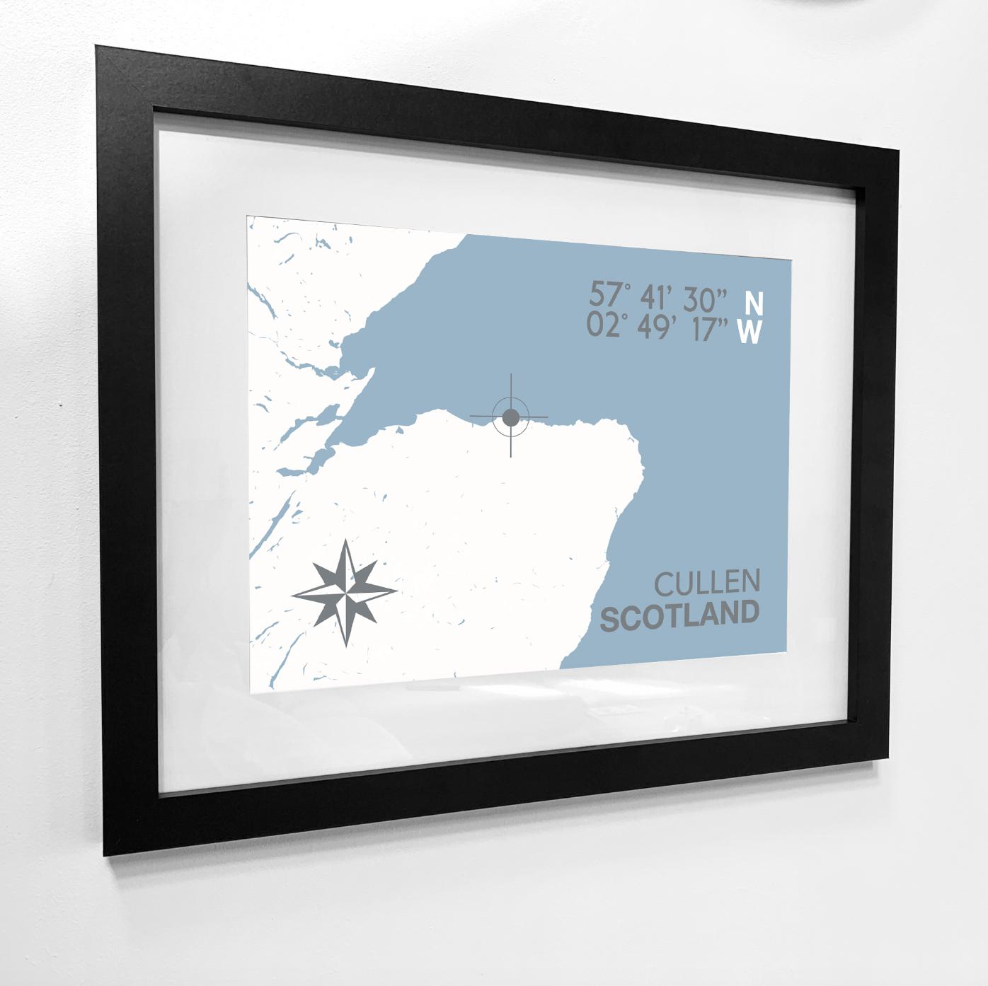 Cullen Coastal Map Print-SeaKisses