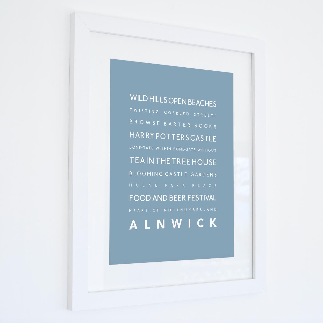 Alnwick Typographic Print-SeaKisses