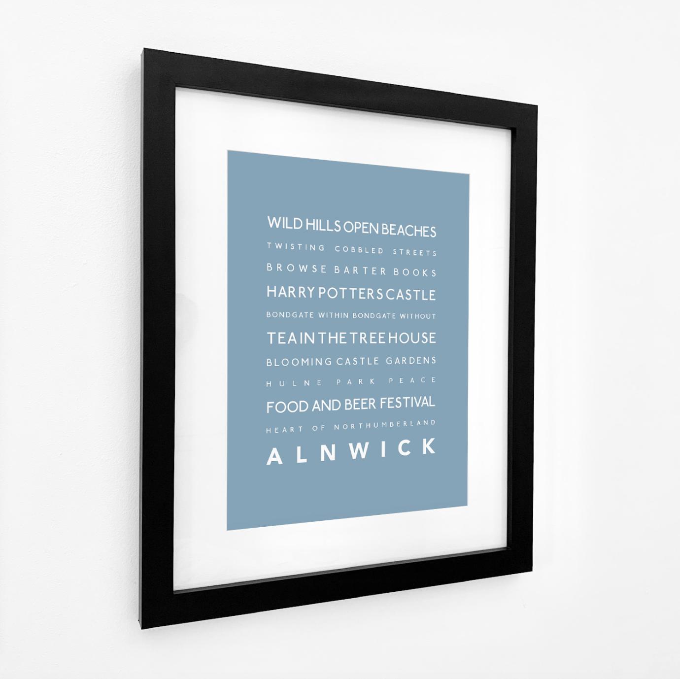 Alnwick Typographic Print-SeaKisses