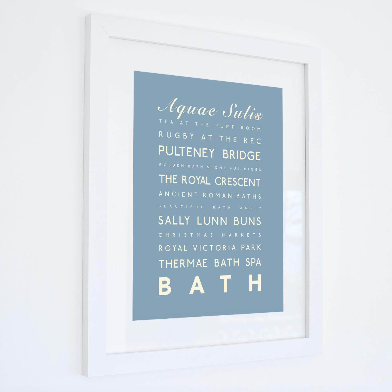 Bath Typographic Print-SeaKisses