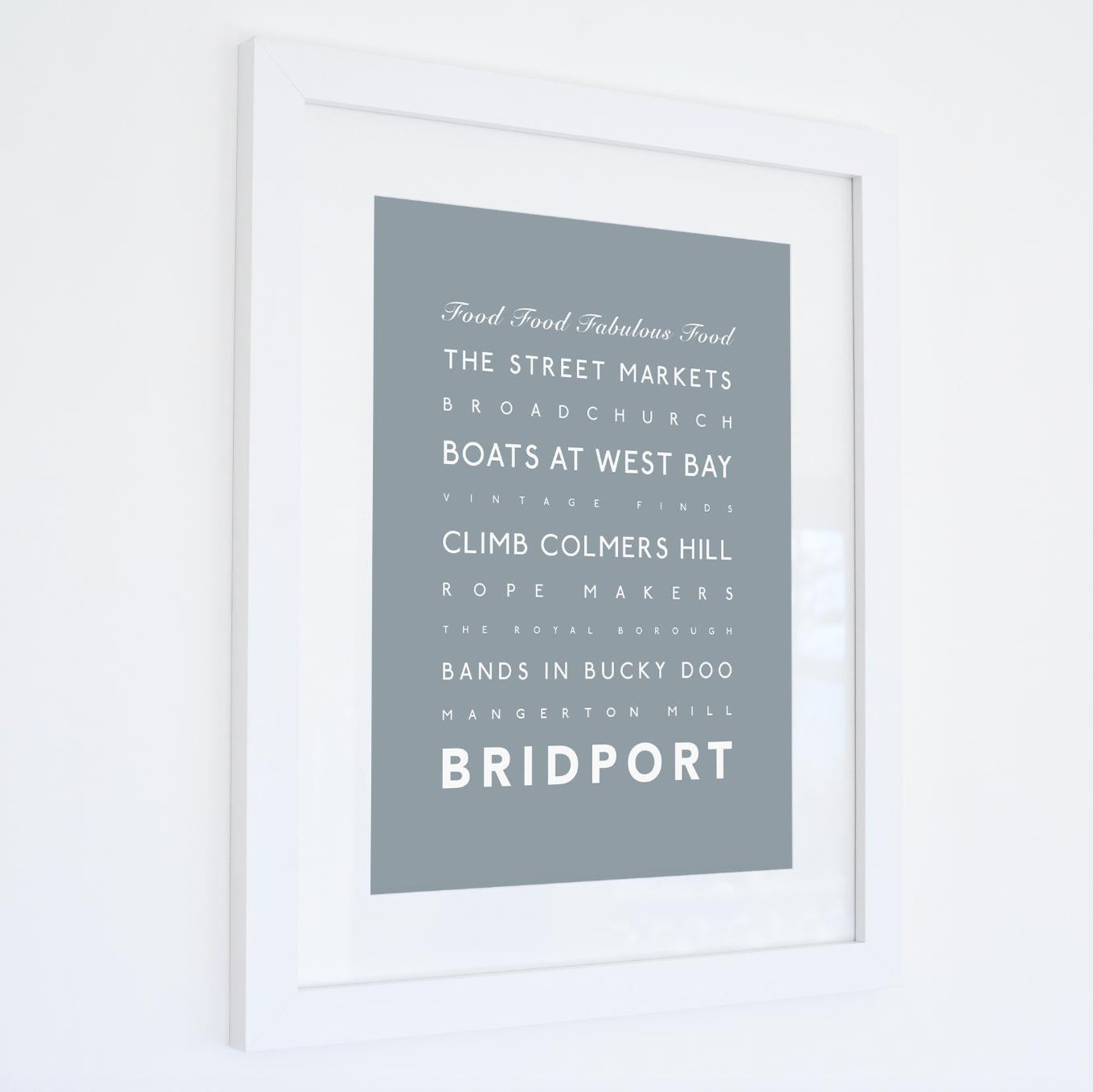 Bridport Typographic Print-SeaKisses