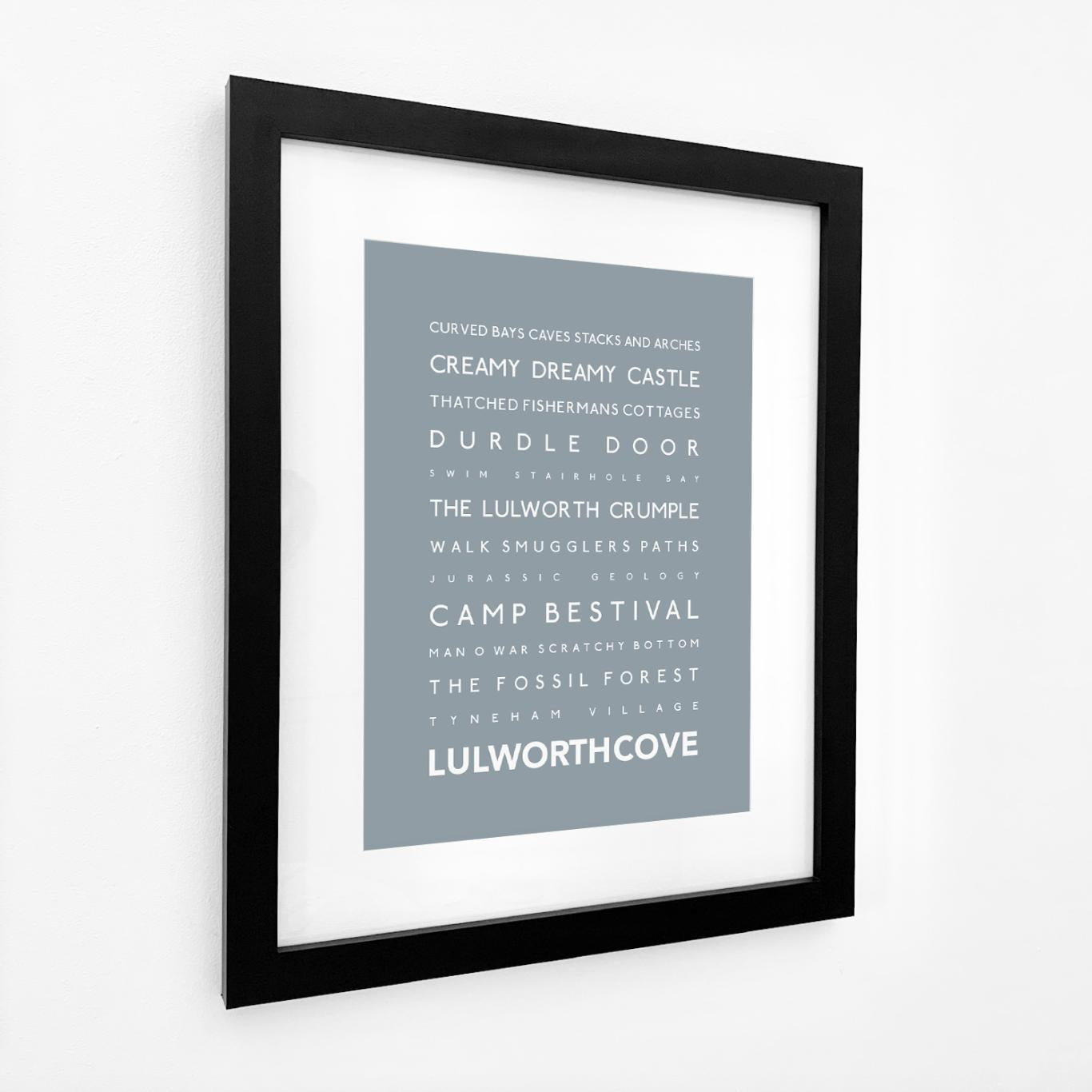 Lulworth Cove Typographic Print-SeaKisses