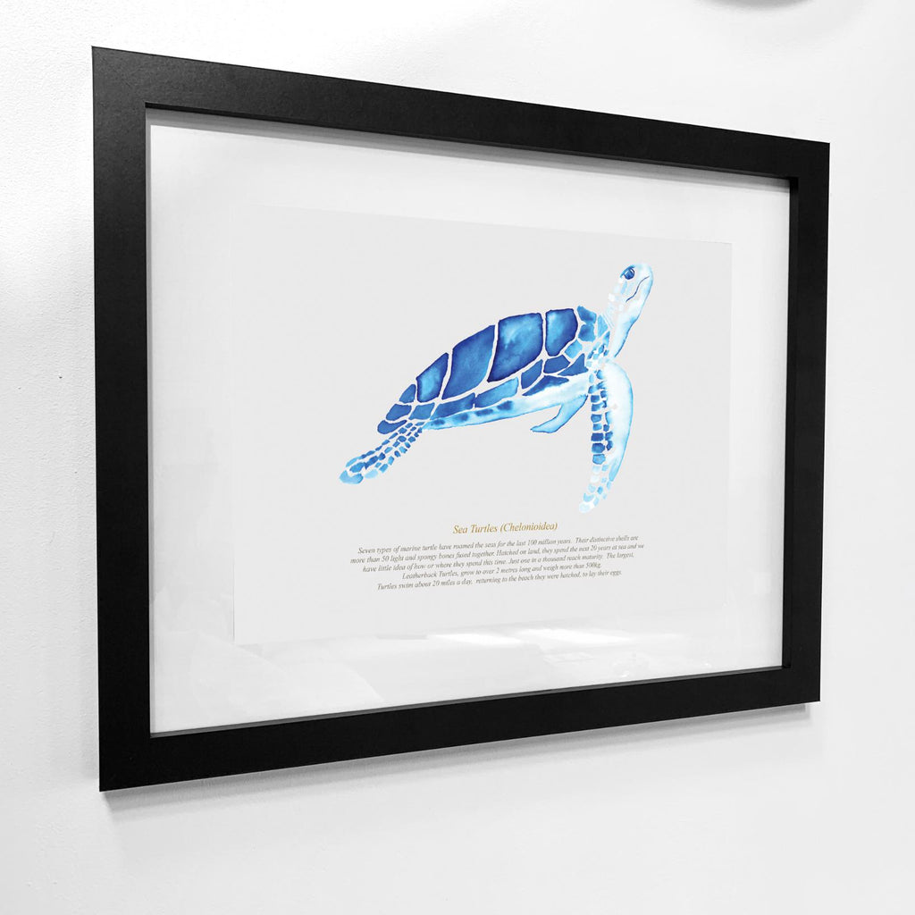 Sea Turtle Watercolour Print-SeaKisses