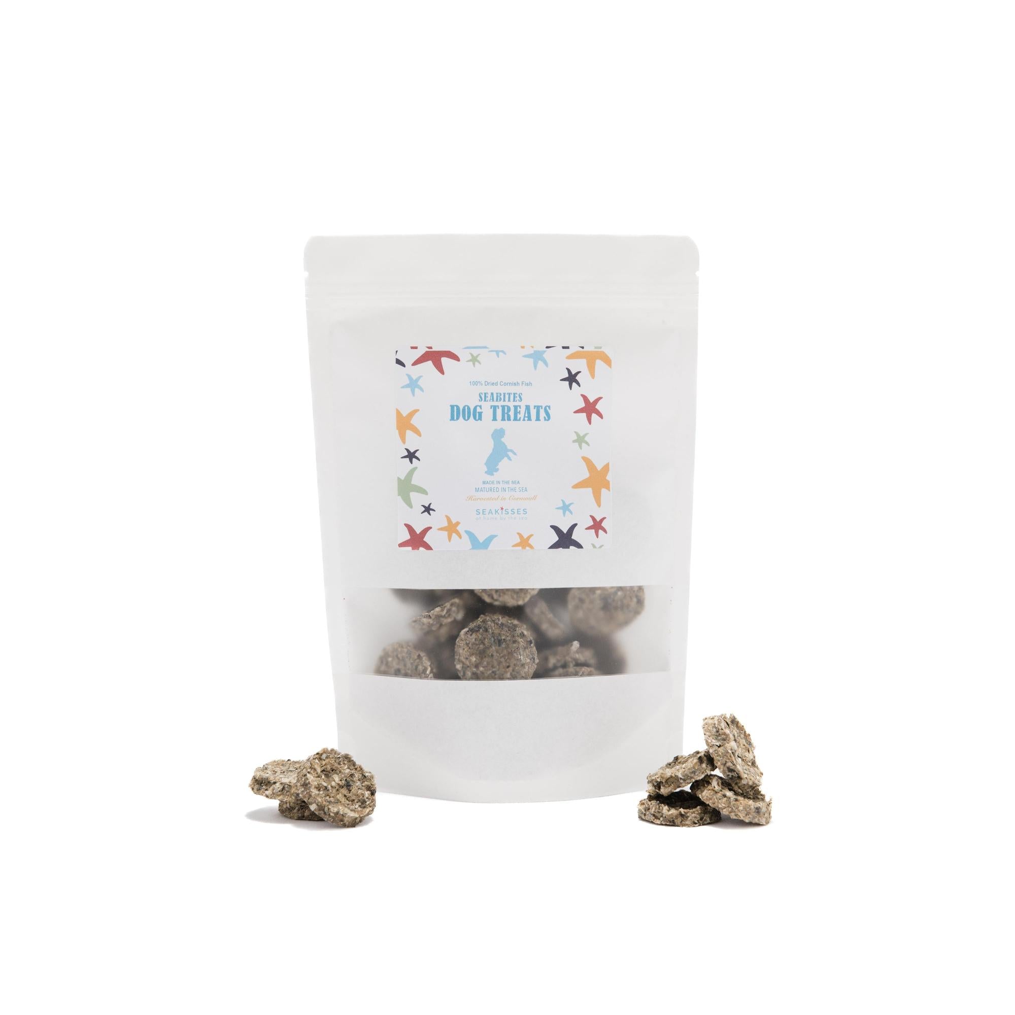 SeaBites - 100% Cornish Fish Dog Treat NEW Pack Size-SeaKisses