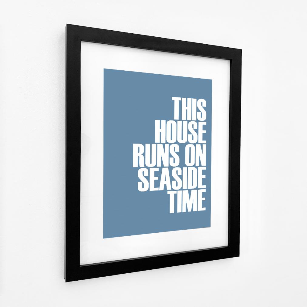 Seaside Time Typographic Print-SeaKisses
