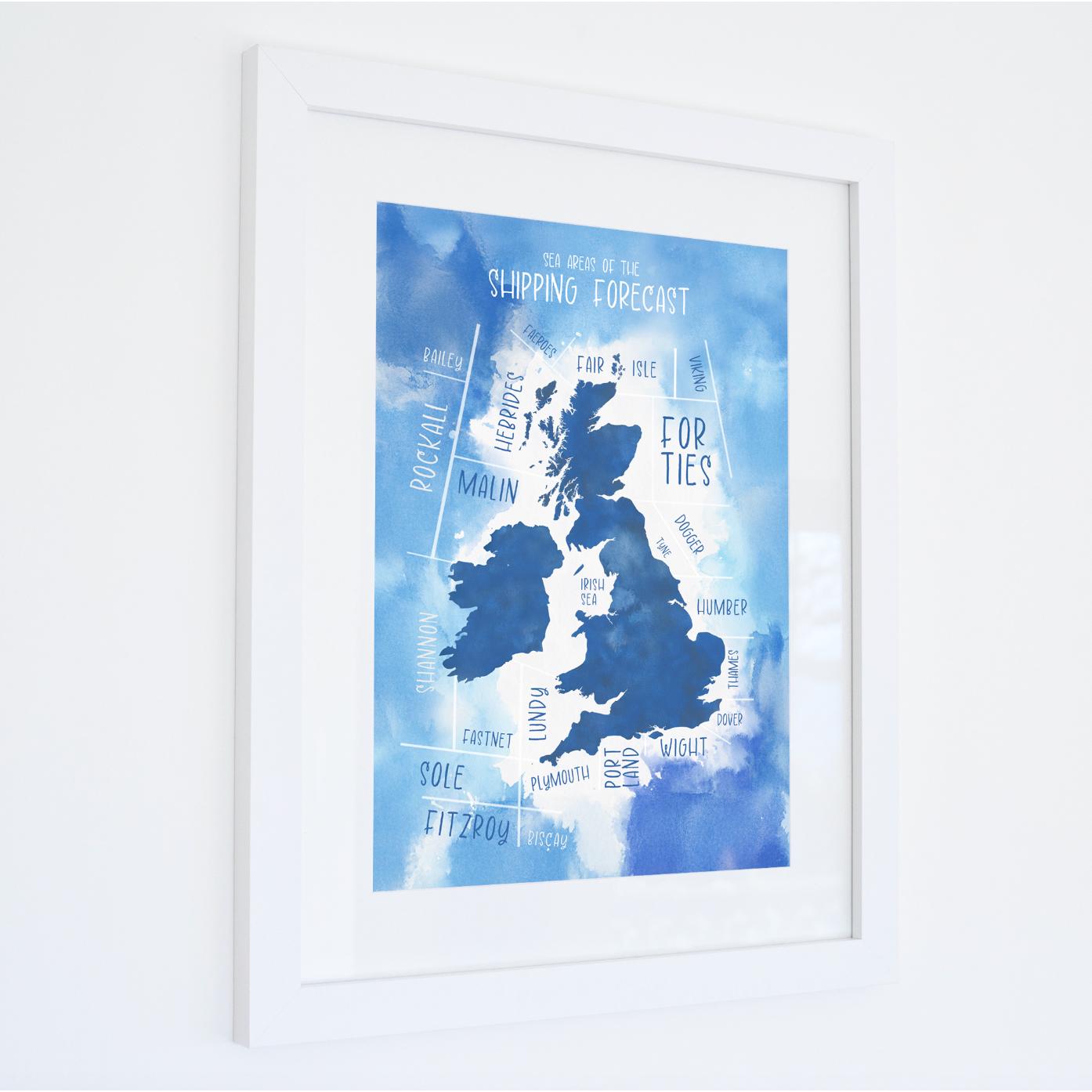 Shipping Forecast Watercolour Print-SeaKisses