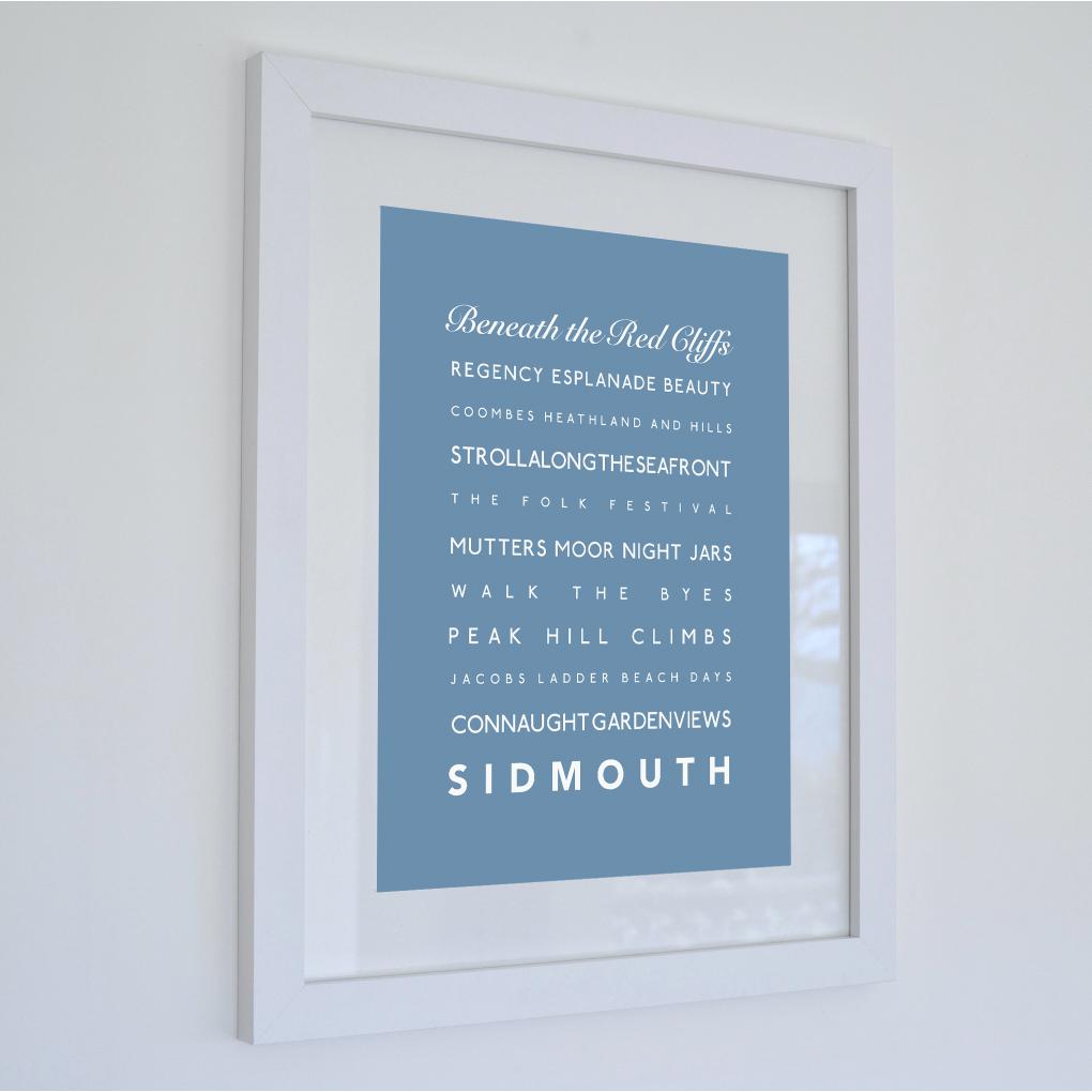 Sidmouth Typographic Print-SeaKisses