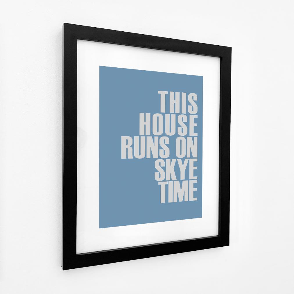 Skye Time Typographic Print-SeaKisses