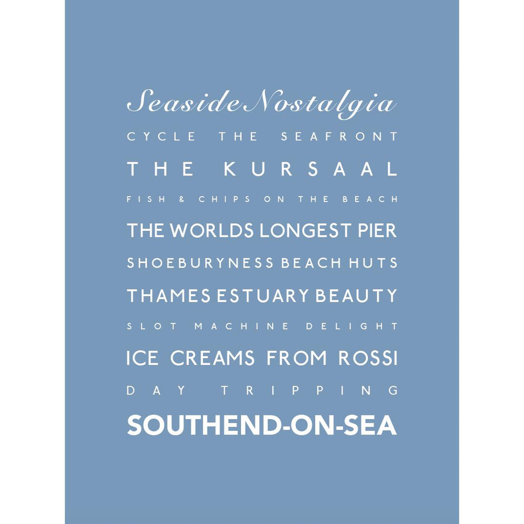 Southend-on-Sea Typographic Print-SeaKisses