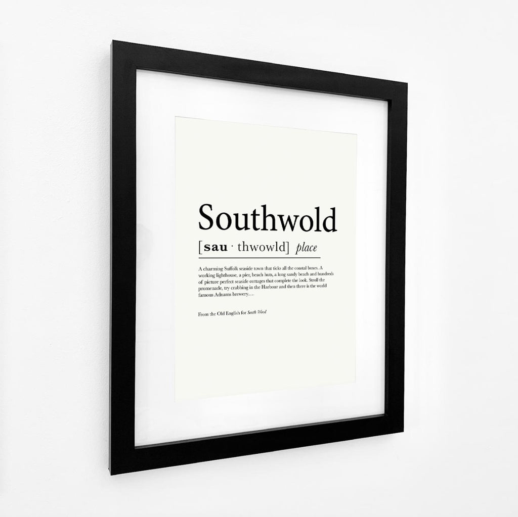 Southwold Definition Typographic Print-SeaKisses