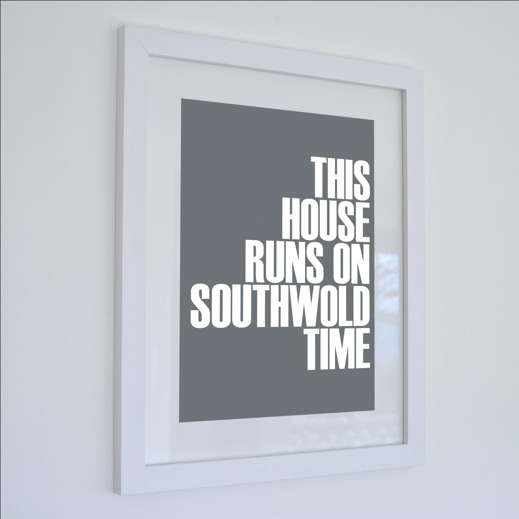 Southwold Time Typographic Seaside Wall Art /Poster-SeaKisses