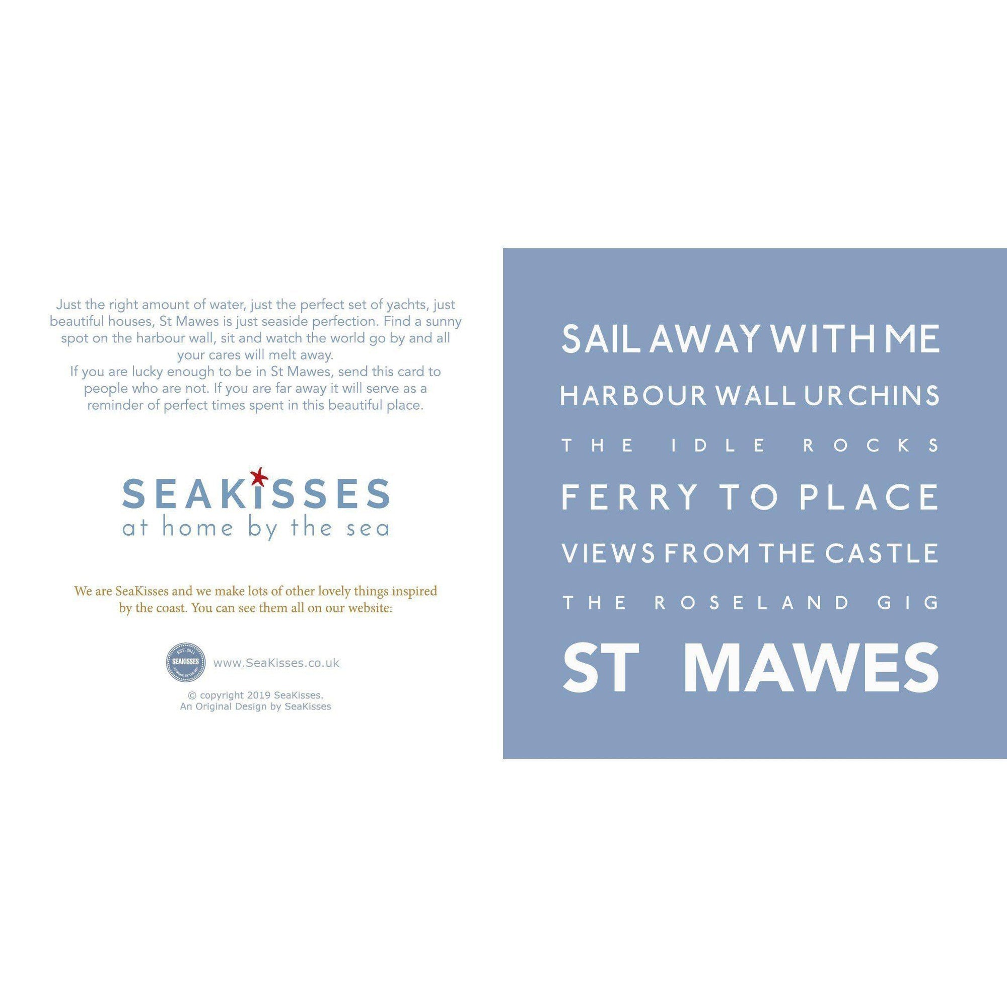 St Mawes - Greeting Card-SeaKisses