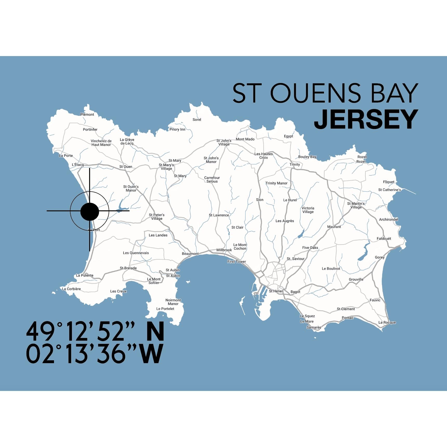 St Ouens Bay Landmark Map-SeaKisses
