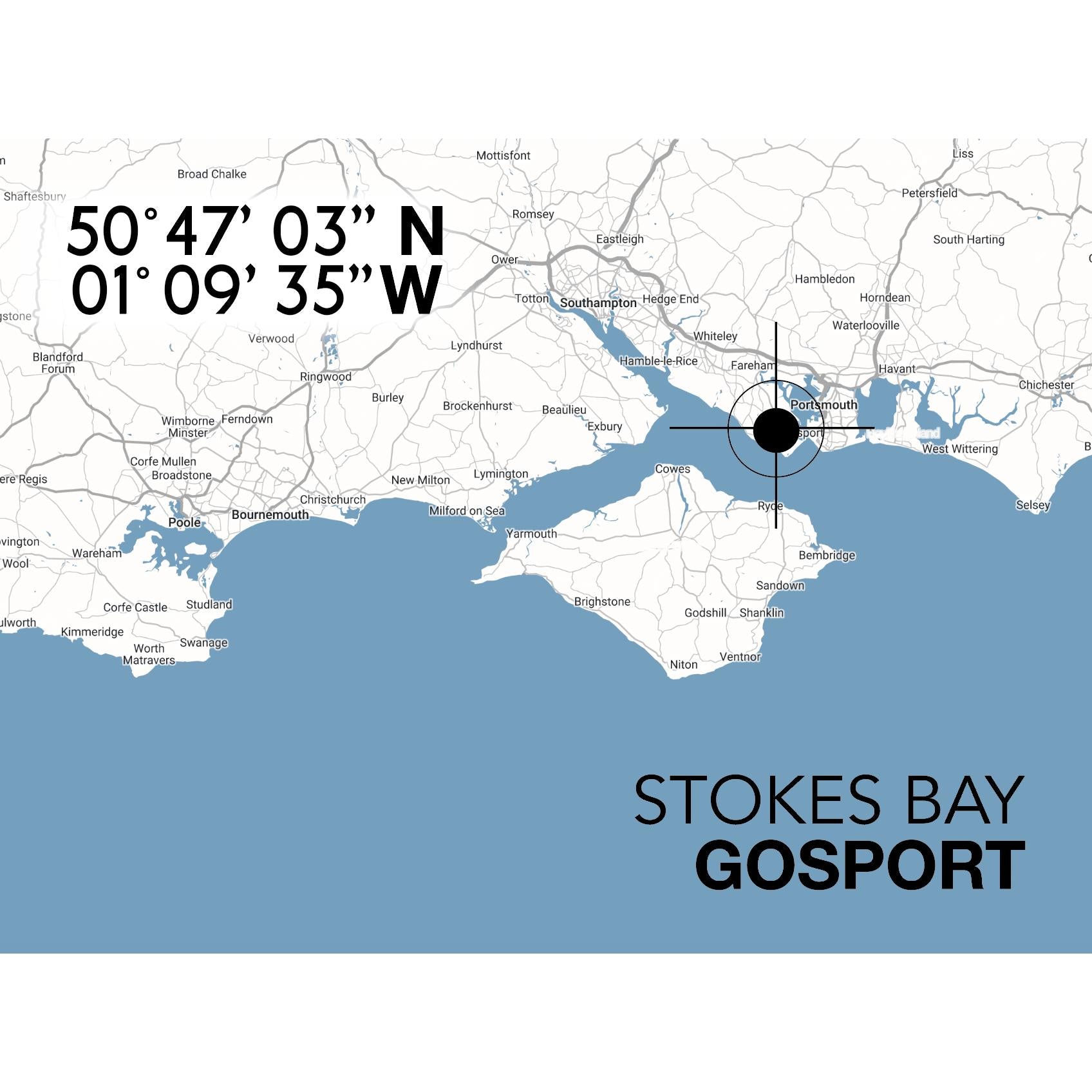 Stokes Bay Landmark Map-SeaKisses