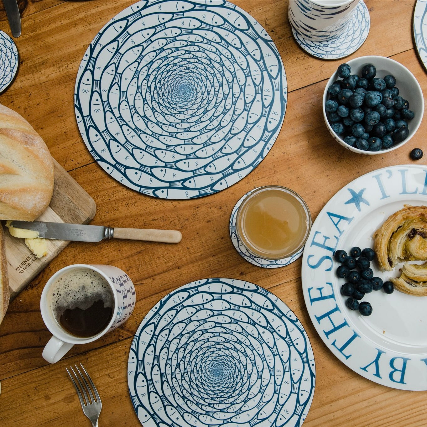 The Pilchard Pool Placemat - Slight Second-SeaKisses