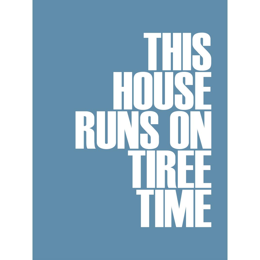 Tiree Time Typographic Print-SeaKisses