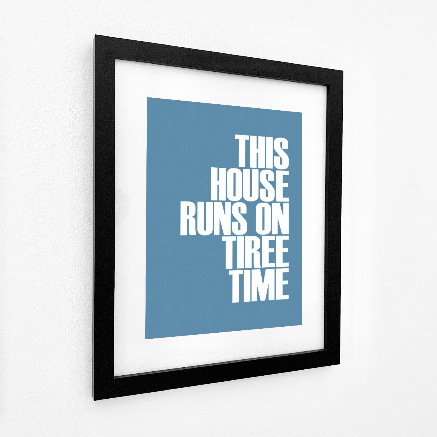 Tiree Time Typographic Print-SeaKisses