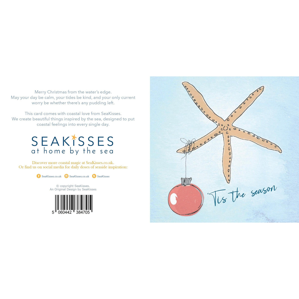 ’Tis the Season Starfish Christmas Card-SeaKisses