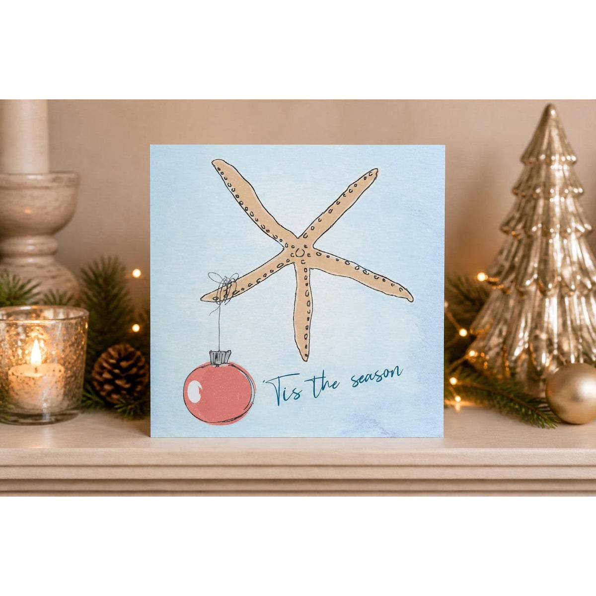 ’Tis the Season Starfish Christmas Card-SeaKisses