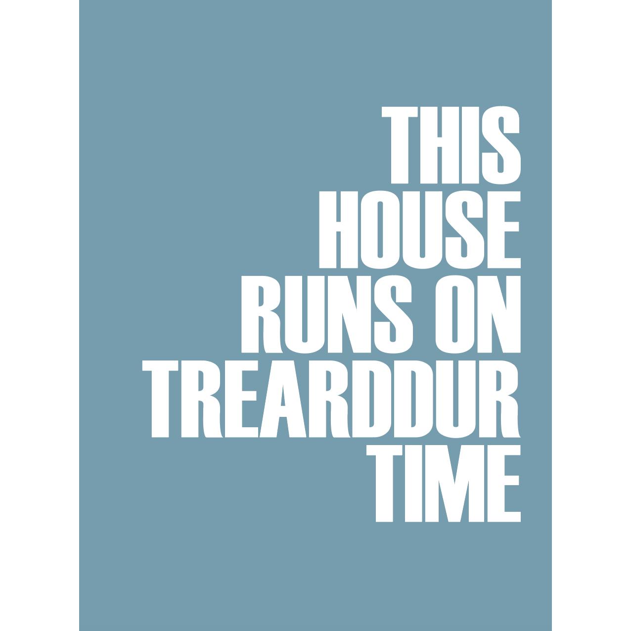 Trearddur Time Typographic Print-SeaKisses