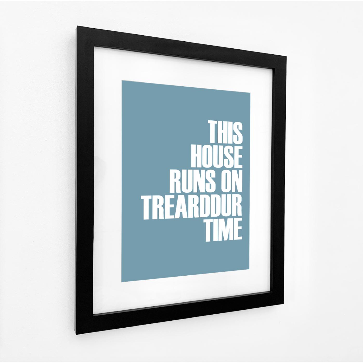Trearddur Time Typographic Print-SeaKisses