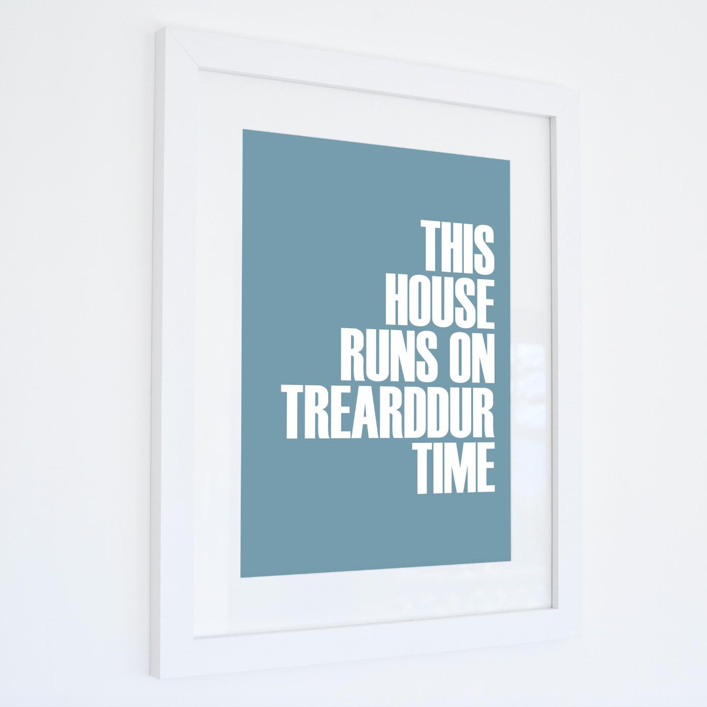 Trearddur Time Typographic Print-SeaKisses