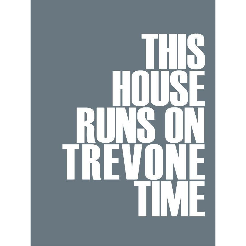 Trevone Time Typographic Print-SeaKisses