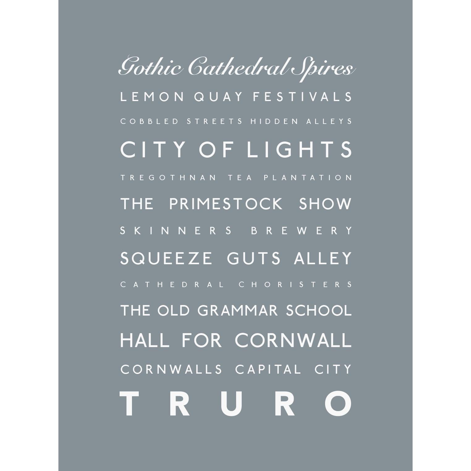 Truro Typographic Print-SeaKisses