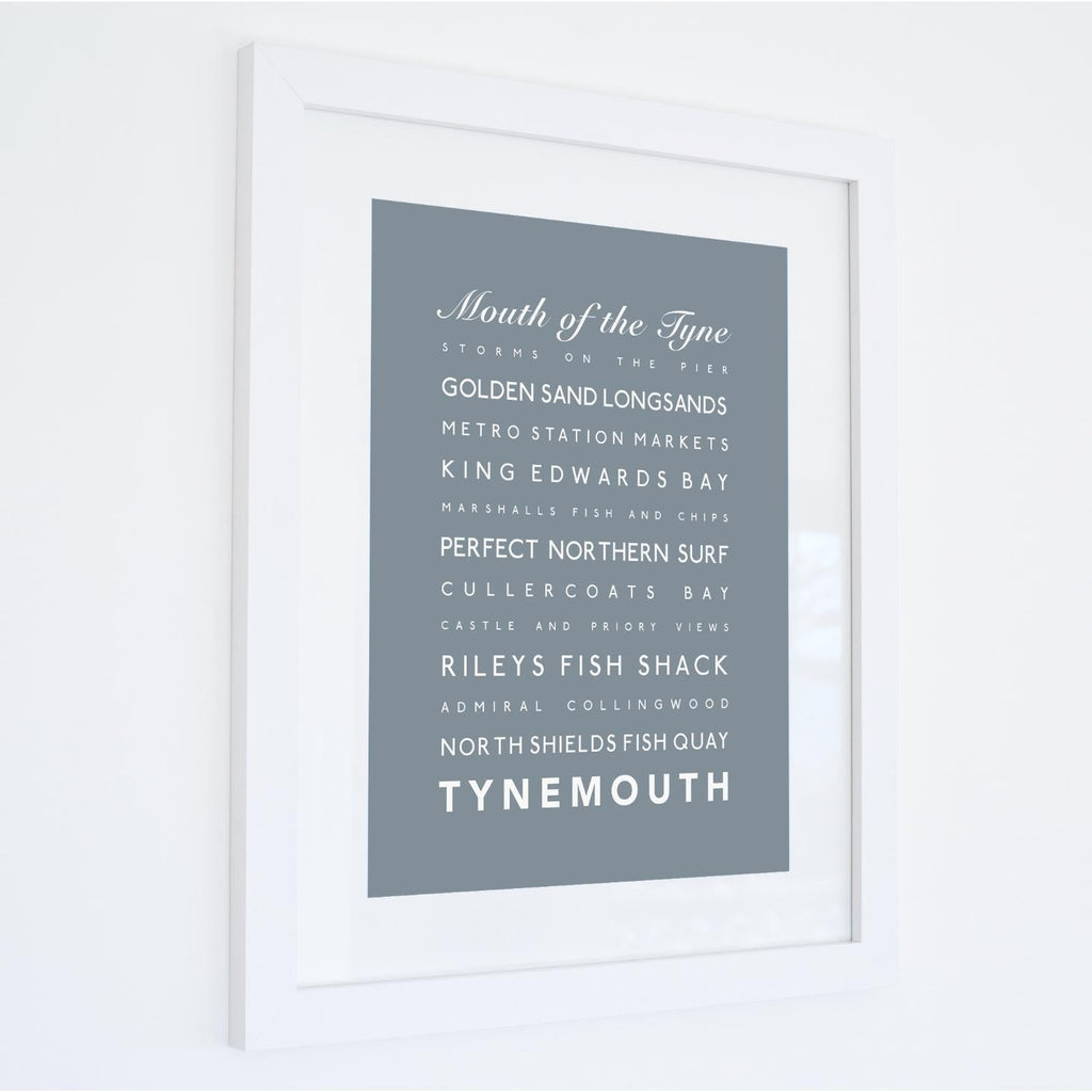 Tynemouth Typographic Print-SeaKisses