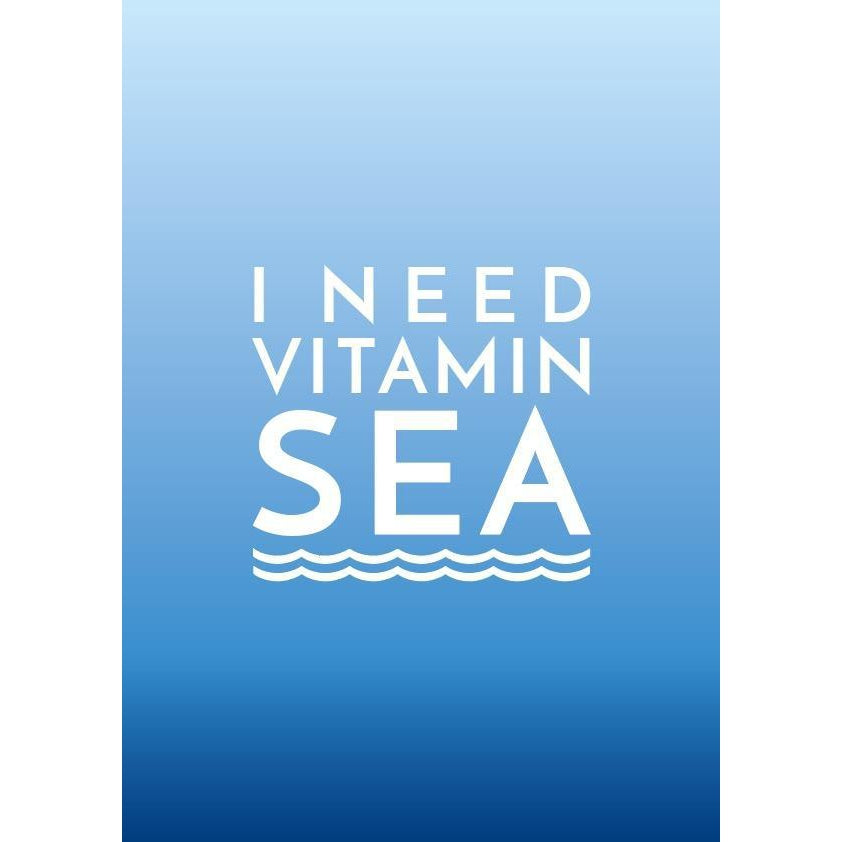 Vitamin Sea Typographic Print-SeaKisses