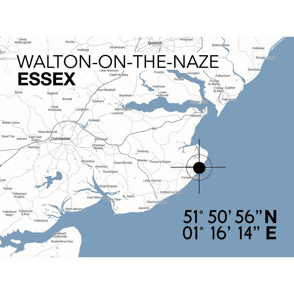 Walton-on-the-Naze Landmark Map-SeaKisses
