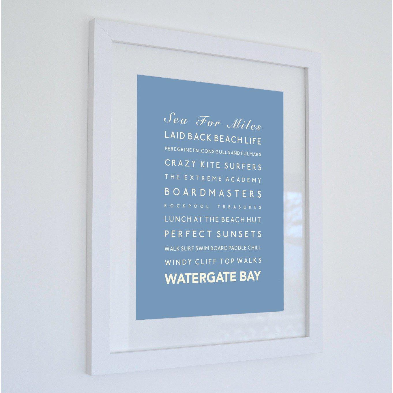 Watergate Bay Typographic Print-SeaKisses