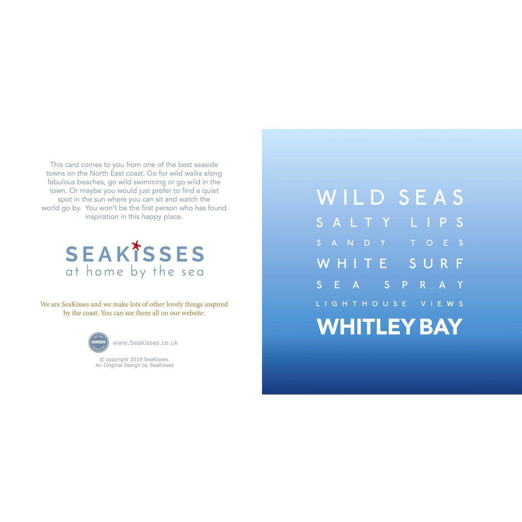 Whitley Bay - Greeting Card-SeaKisses