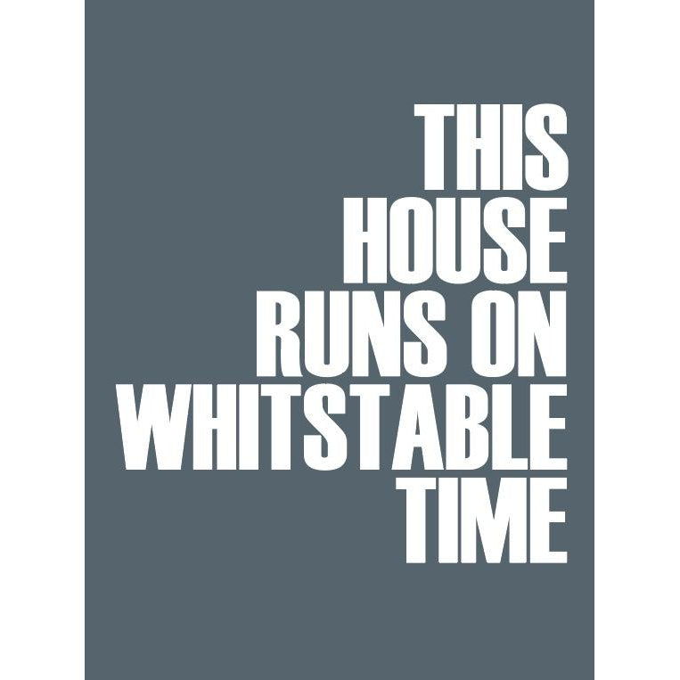 Whitstable Time Typographic Print-SeaKisses