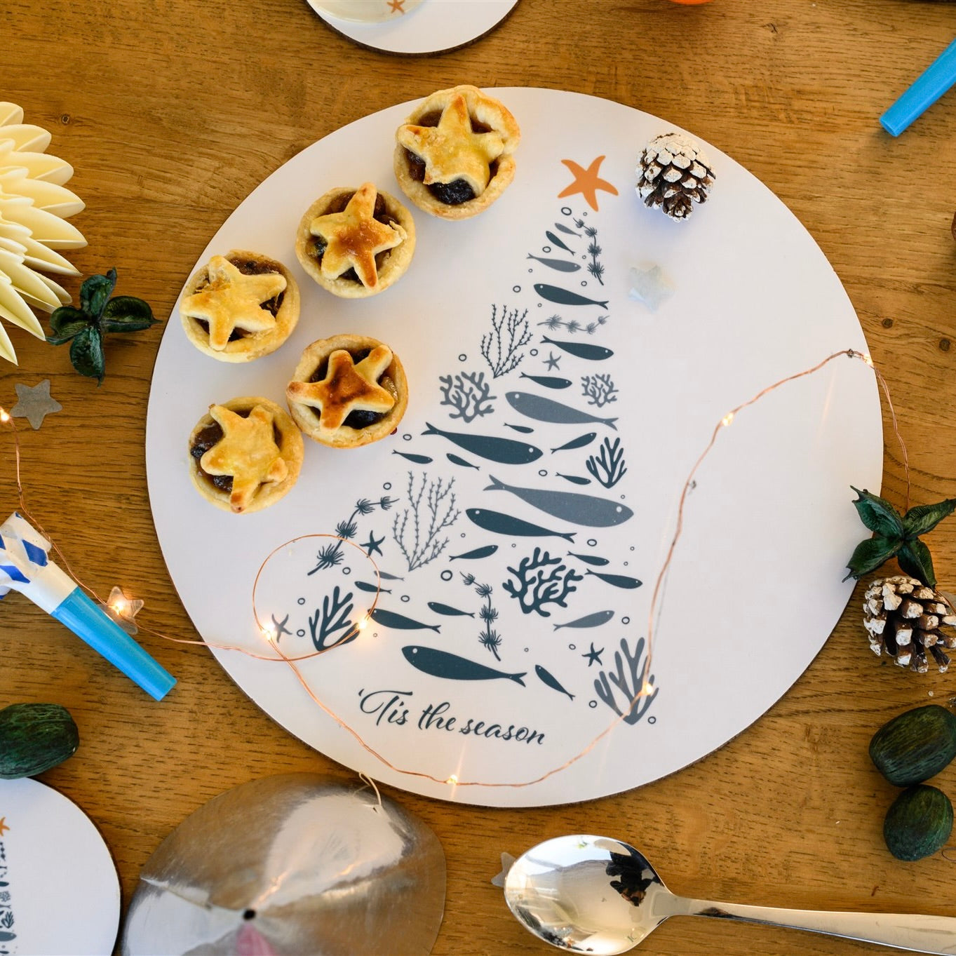 Coastal Christmas Serving Mat-SeaKisses