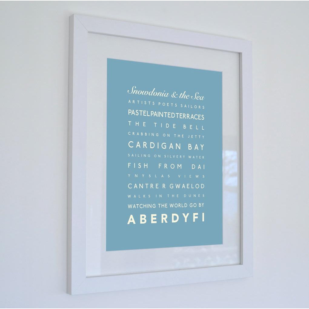 Aberdovey/Aberdyfi Typographic Print-SeaKisses