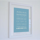 Aberdovey/Aberdyfi Typographic Print-SeaKisses