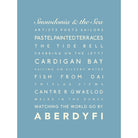 Aberdovey/Aberdyfi Typographic Print-SeaKisses