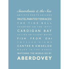 Aberdovey/Aberdyfi Typographic Print-SeaKisses