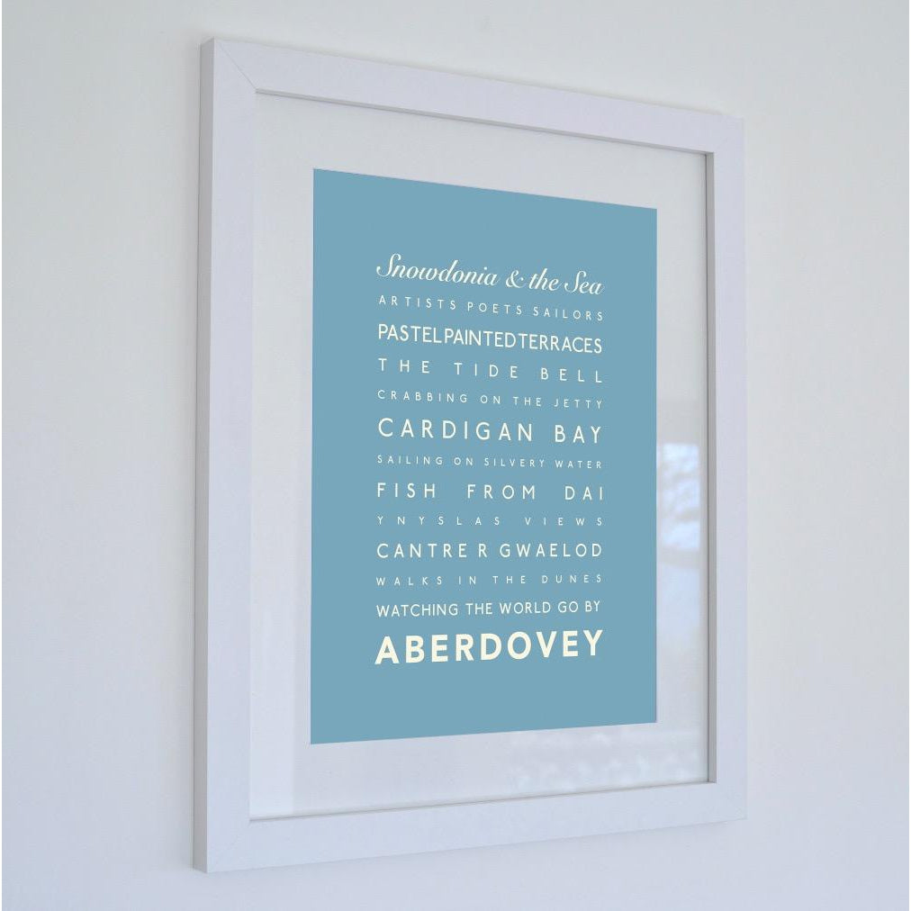 Aberdovey/Aberdyfi Typographic Print-SeaKisses