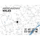 Abergavenny Landmark Map-SeaKisses