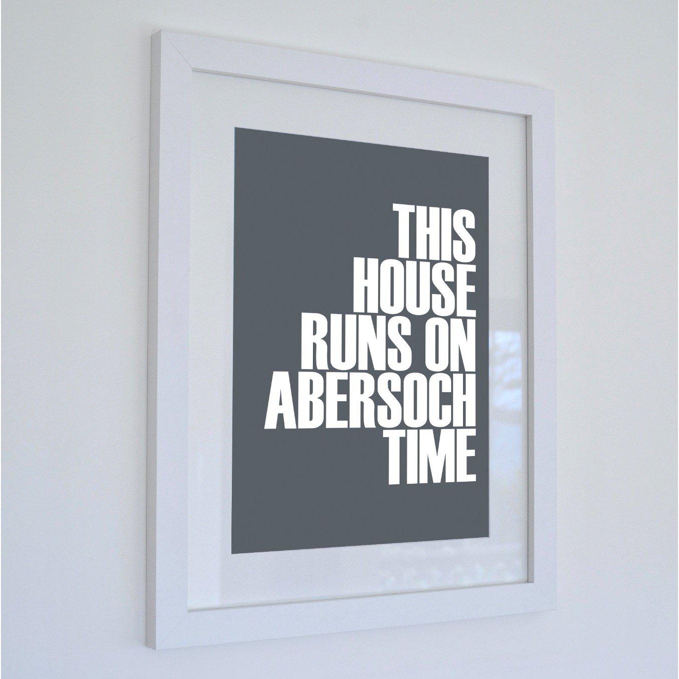 Abersoch Time Typographic Print-SeaKisses